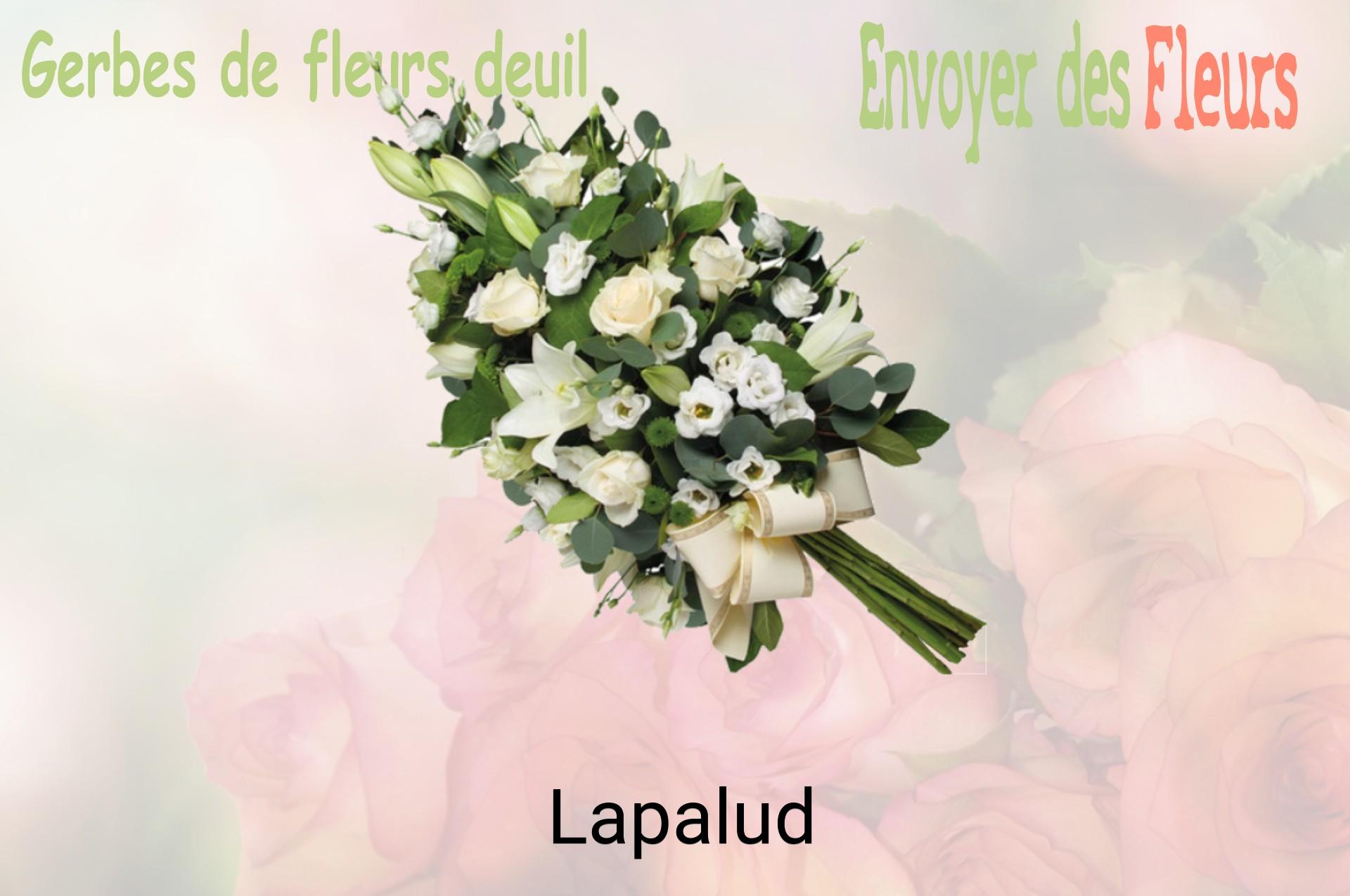Gerbe de fleurs de deuil livrée à Lapalud